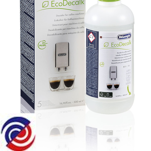 W0295785, Genuine DeLonghi Descaler Cleaner Espresso Coffee Machine in  500ml - EcoDecalk, ECAM350.75.S, DELONGHI